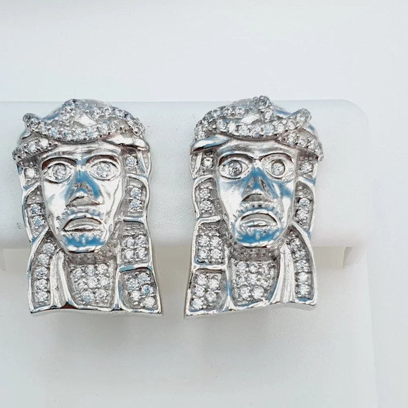 "925 Sterling Silver Cubic Zirconia Earrings, U19254808 - Picture 1 of 11